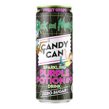 Candy Can Rick and Morty Sparkling Purple Potion szőlő ízű szénsavas cukormentes üdítő 330ml