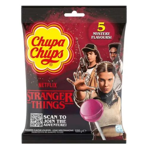Chupa Chups Stranger Things 5 ízű nyalóka csomag 120g